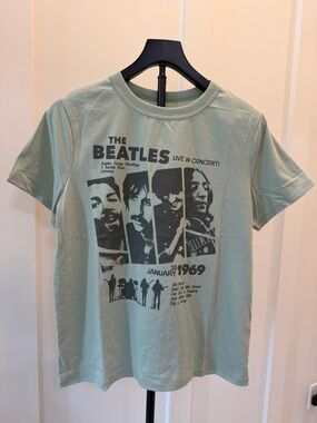 The Beatles Concert Graphic Tee - Sage Green